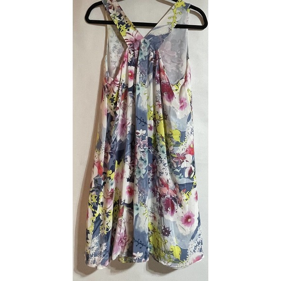 Cynthia Rowley floral‎ 100% silk dress size 10 - Picture 2 of 4